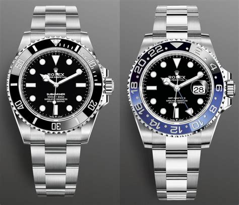 rolex submariner nero date gmt-master ii|rolex batman submariner.